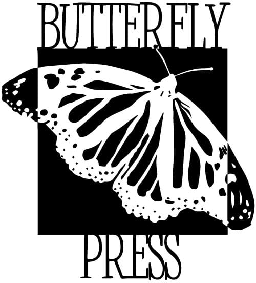 butterfly press logo logo design illustration